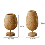 Lámpara de Mesa de Bambú Artesanal Diseño Sostenible y Zen