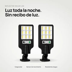 Reflector Solar LED con Sensor de Movimiento · Sin Cables ni Recibo de Luz [COMPRA 1 Y LLÉVATE 2]