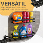 Kit 2 Estantes Adhesivos Ultra-Fuertes para Baño o Cocina