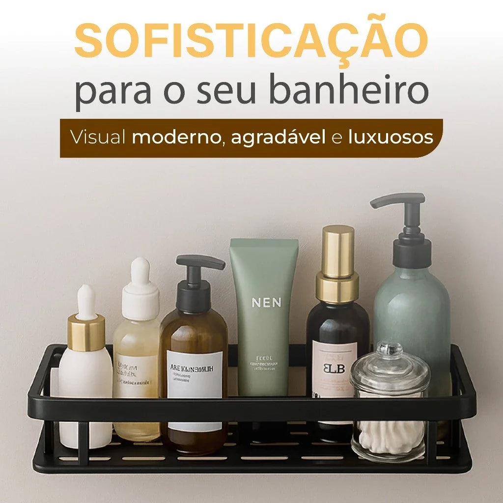 Kit 2 Estantes Adhesivos Ultra-Fuertes para Baño o Cocina