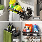 Kit 2 Estantes Adhesivos Ultra-Fuertes para Baño o Cocina